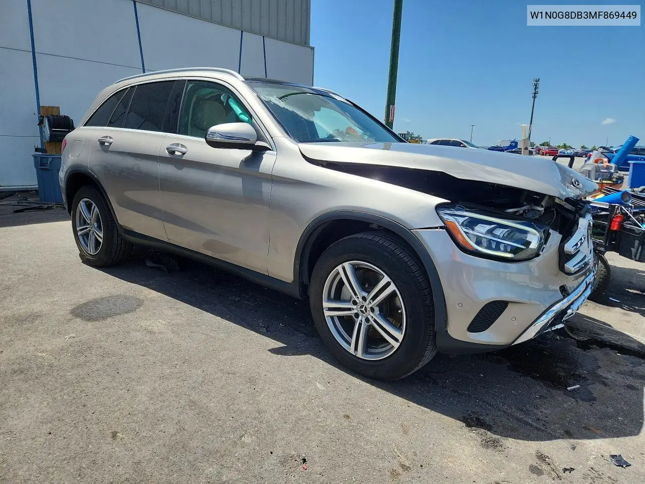 2021 Mercedes-Benz Glc 300 VIN: W1N0G8DB3MF869449 Lot: 61313756