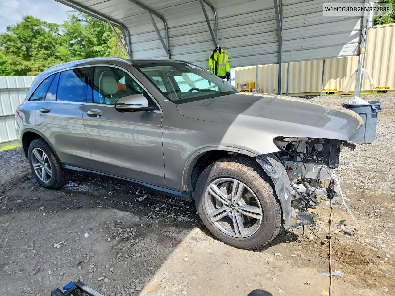 2022 Mercedes-Benz Glc 300 VIN: W1N0G8DB2NV377888 Lot: 57371876