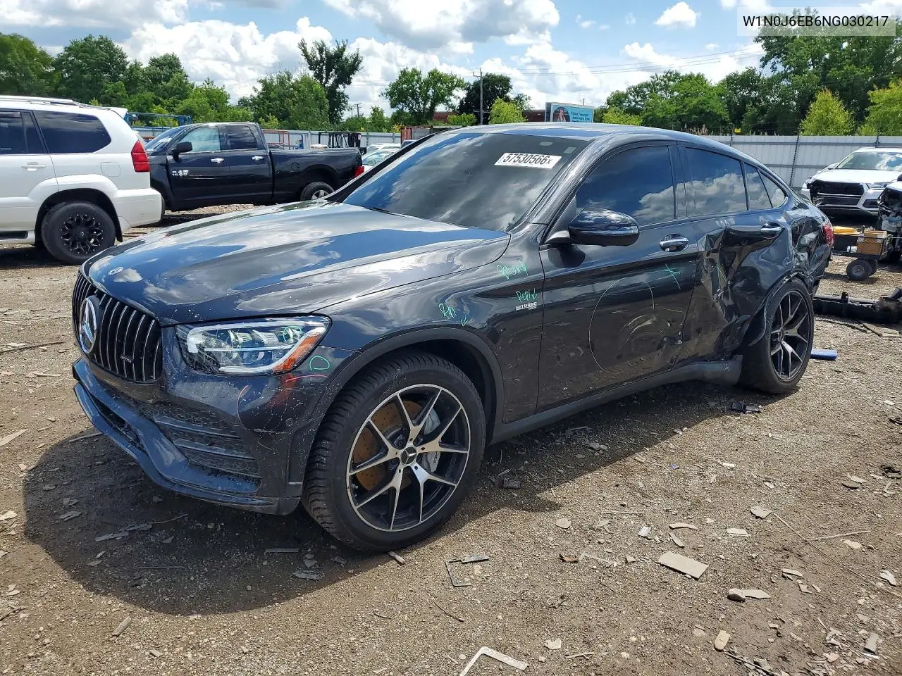 2022 Mercedes-Benz Glc Coupe 43 4Matic Amg VIN: W1N0J6EB6NG030217 Lot: 57530566
