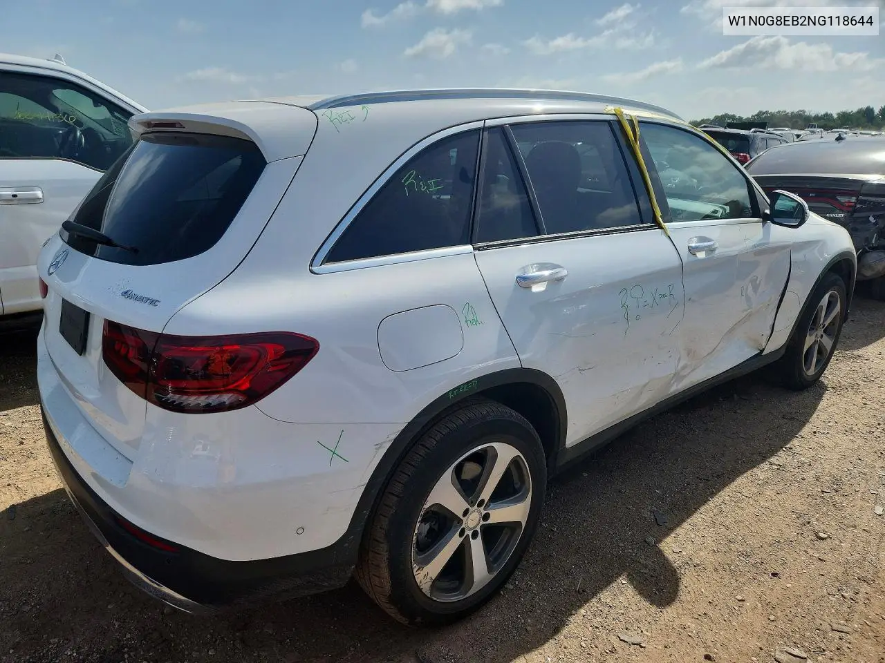 2022 Mercedes-Benz Glc 300 4Matic VIN: W1N0G8EB2NG118644 Lot: 58978186