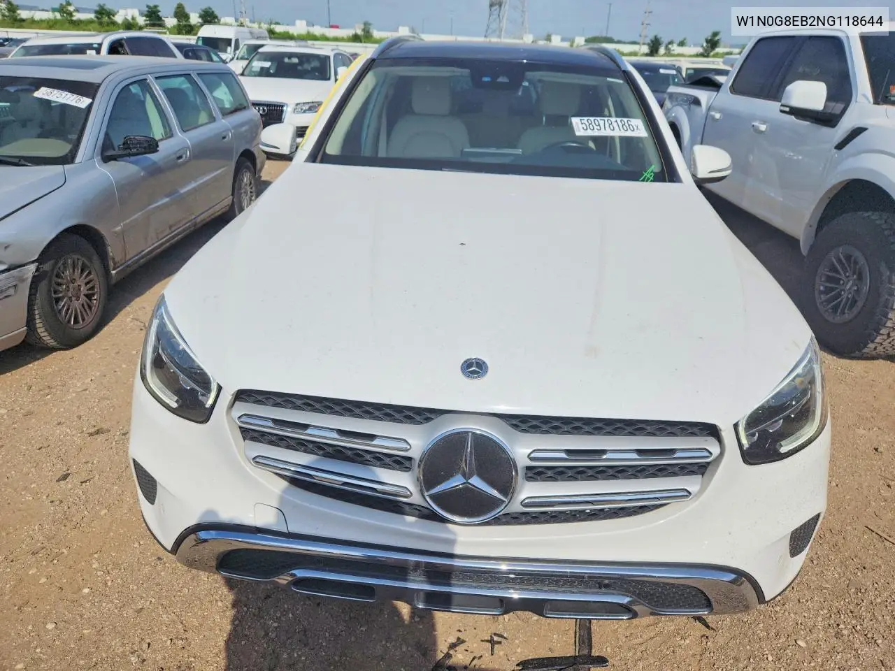 2022 Mercedes-Benz Glc 300 4Matic VIN: W1N0G8EB2NG118644 Lot: 58978186