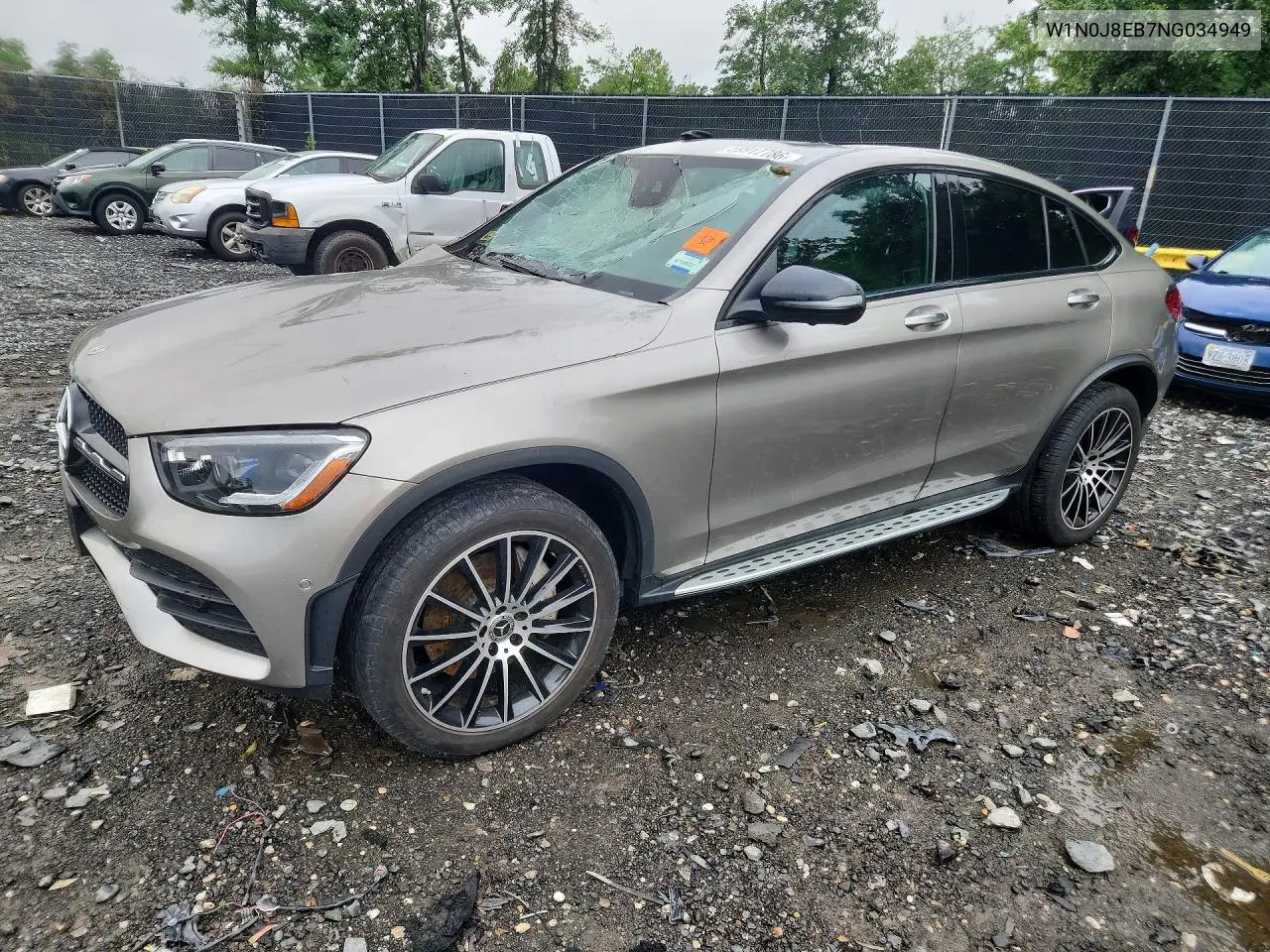 2022 Mercedes-Benz Glc Coupe 300 4Matic VIN: W1N0J8EB7NG034949 Lot: 59917786
