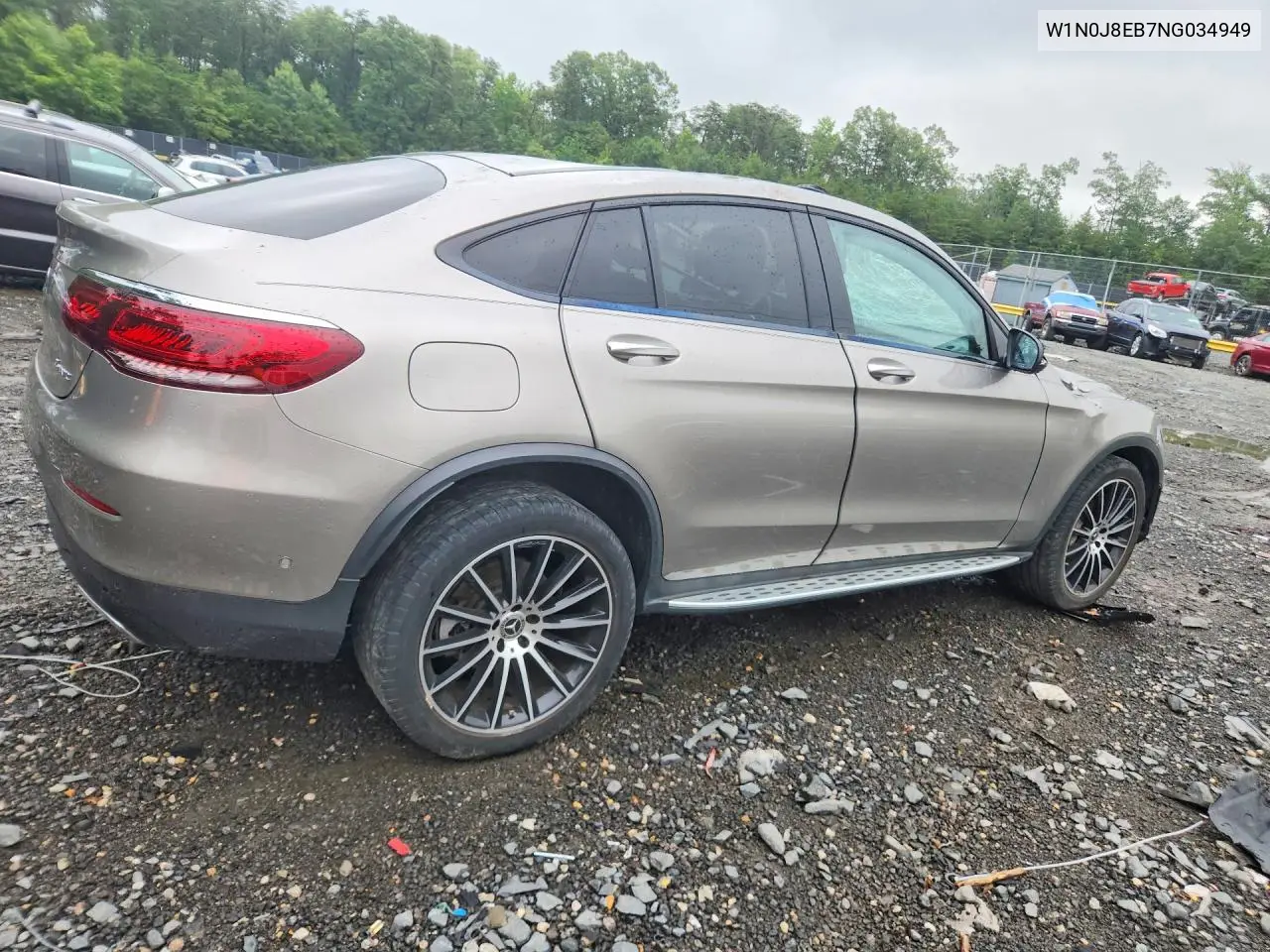 2022 Mercedes-Benz Glc Coupe 300 4Matic VIN: W1N0J8EB7NG034949 Lot: 59917786