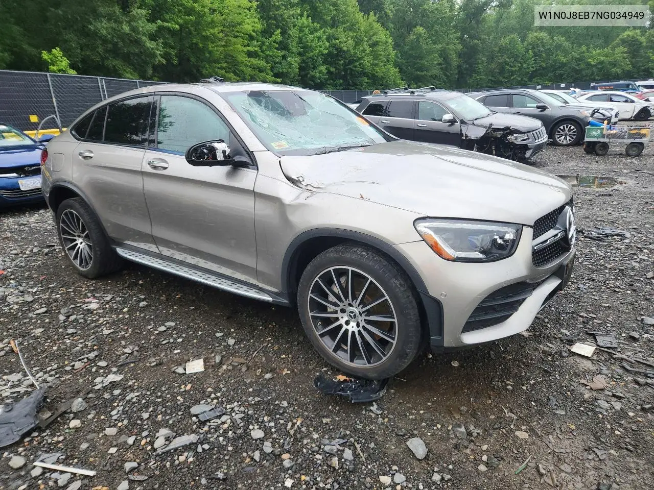 2022 Mercedes-Benz Glc Coupe 300 4Matic VIN: W1N0J8EB7NG034949 Lot: 59917786