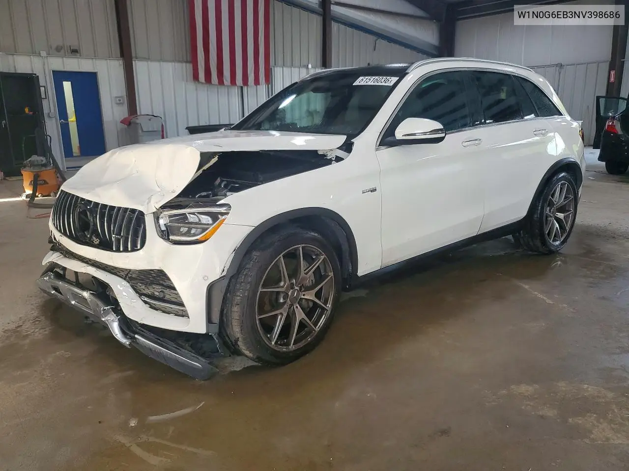 2022 Mercedes-Benz Glc 43 4Matic Amg VIN: W1N0G6EB3NV398686 Lot: 61516036