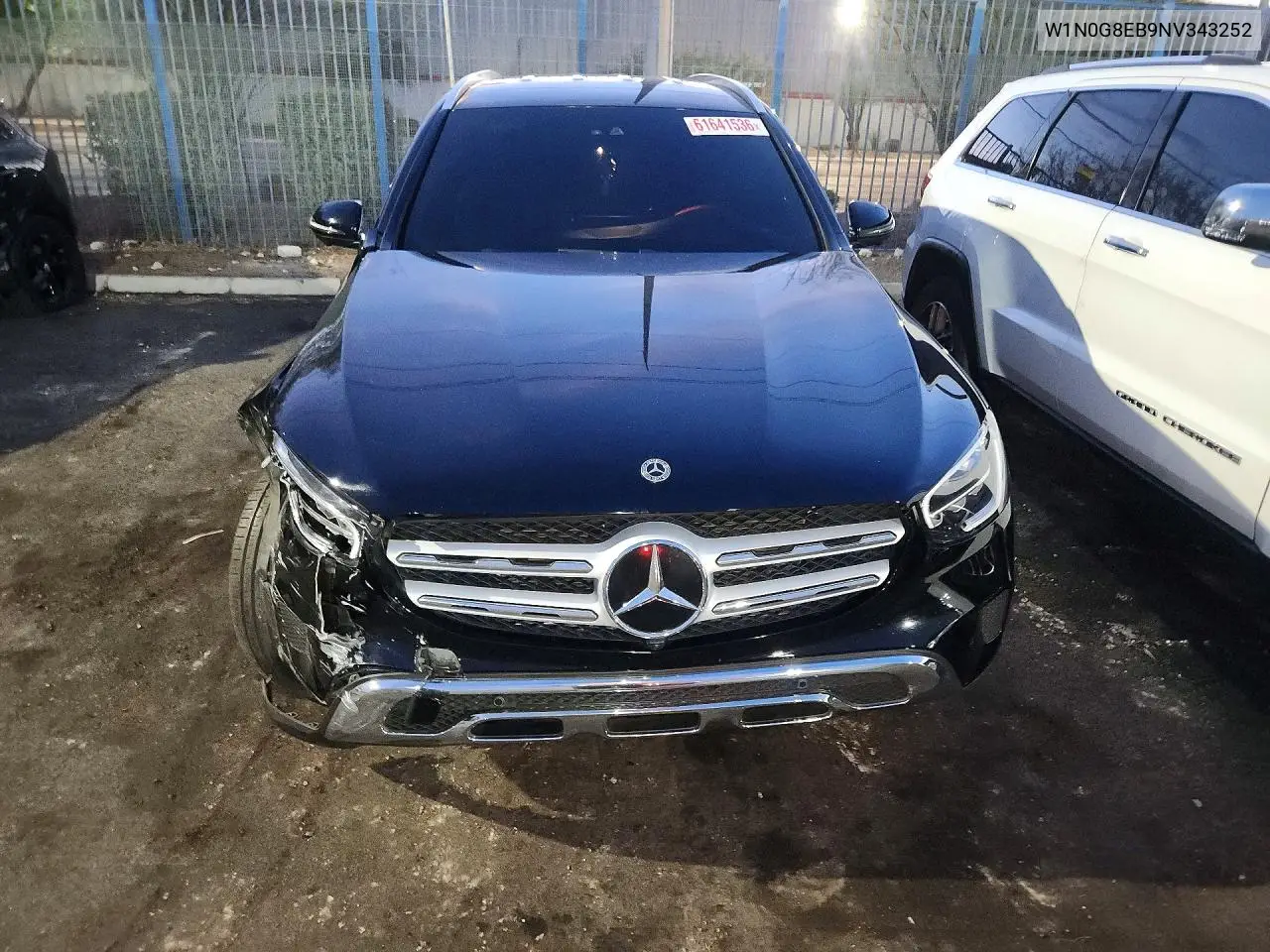 2022 Mercedes-Benz Glc 300 4Matic VIN: W1N0G8EB9NV343252 Lot: 61641536
