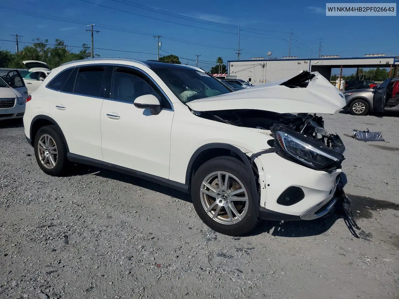 2023 Mercedes-Benz Glc 300 4Matic VIN: W1NKM4HB2PF026643 Lot: 60299876