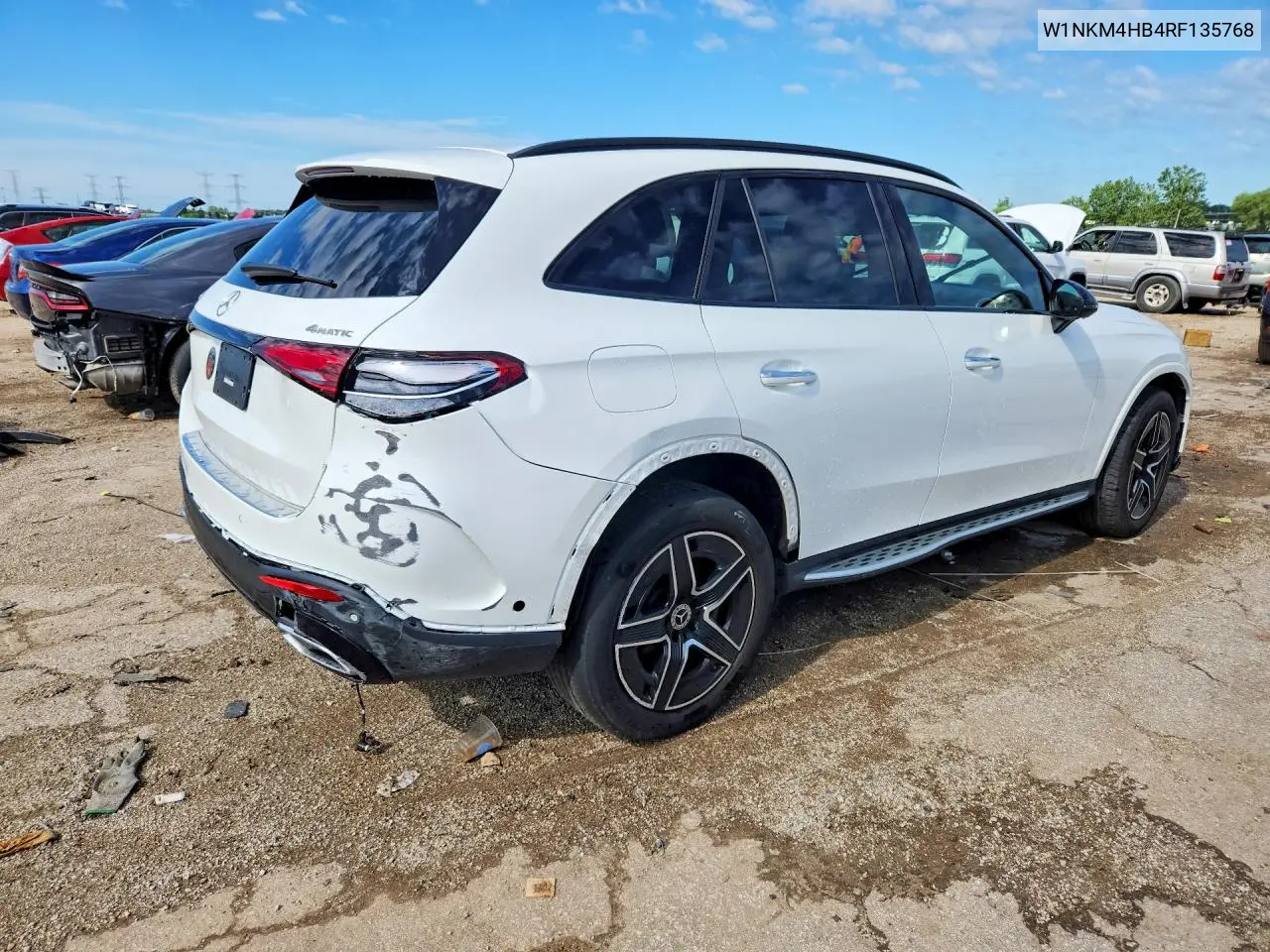 2024 Mercedes-Benz Glc 300 4Matic VIN: W1NKM4HB4RF135768 Lot: 58379736