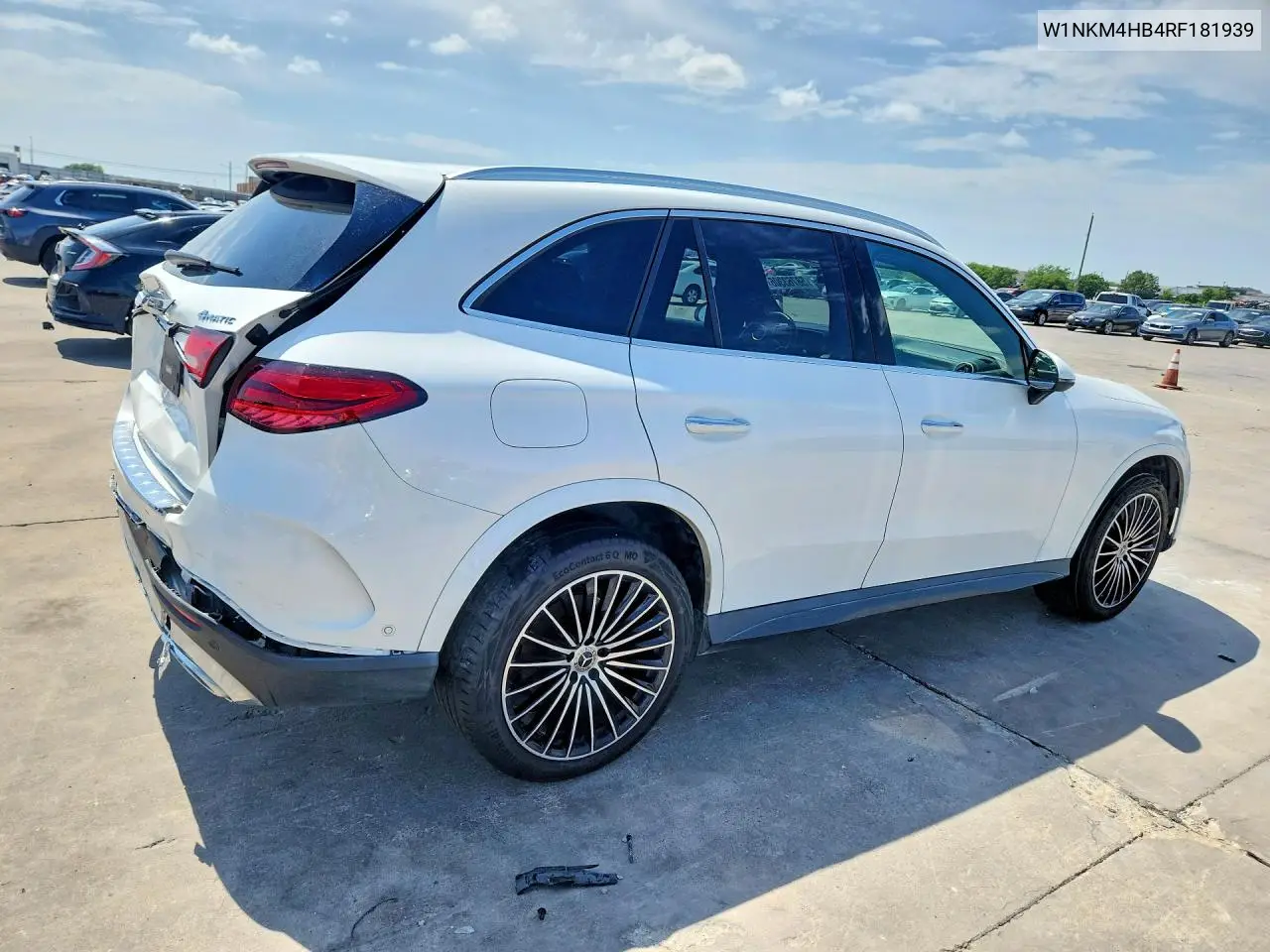 2024 Mercedes-Benz Glc 300 4Matic VIN: W1NKM4HB4RF181939 Lot: 58763306