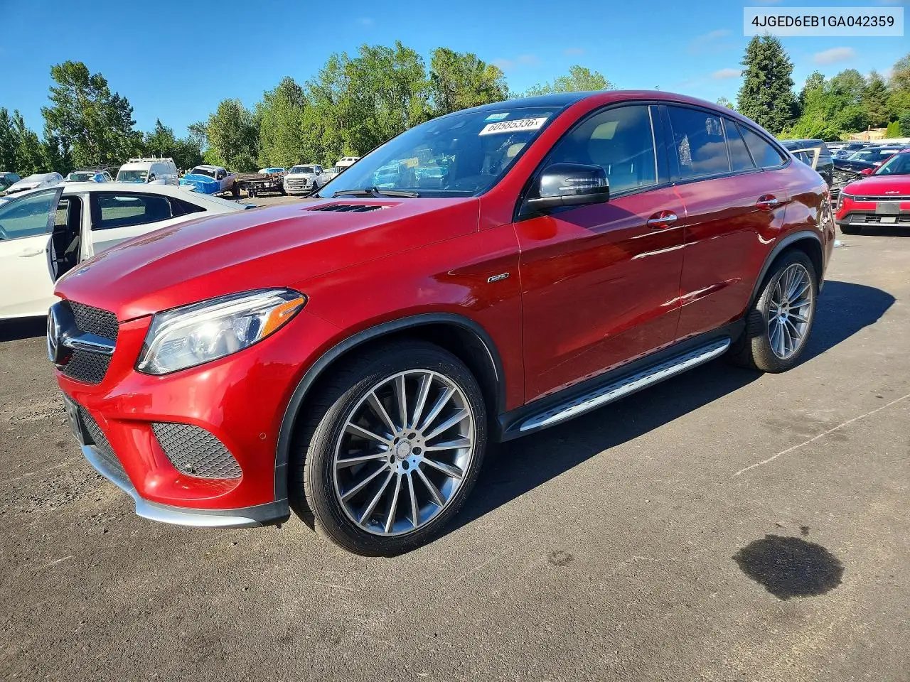 2016 Mercedes-Benz Gle Coupe 450 4Matic VIN: 4JGED6EB1GA042359 Lot: 60585336