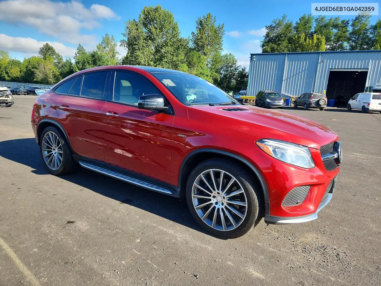 2016 Mercedes-Benz Gle Coupe 450 4Matic VIN: 4JGED6EB1GA042359 Lot: 60585336