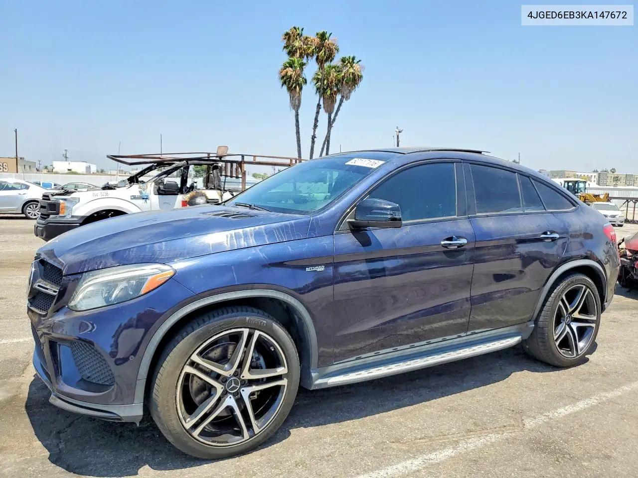 2019 Mercedes-Benz Gle Coupe 43 Amg VIN: 4JGED6EB3KA147672 Lot: 60117116