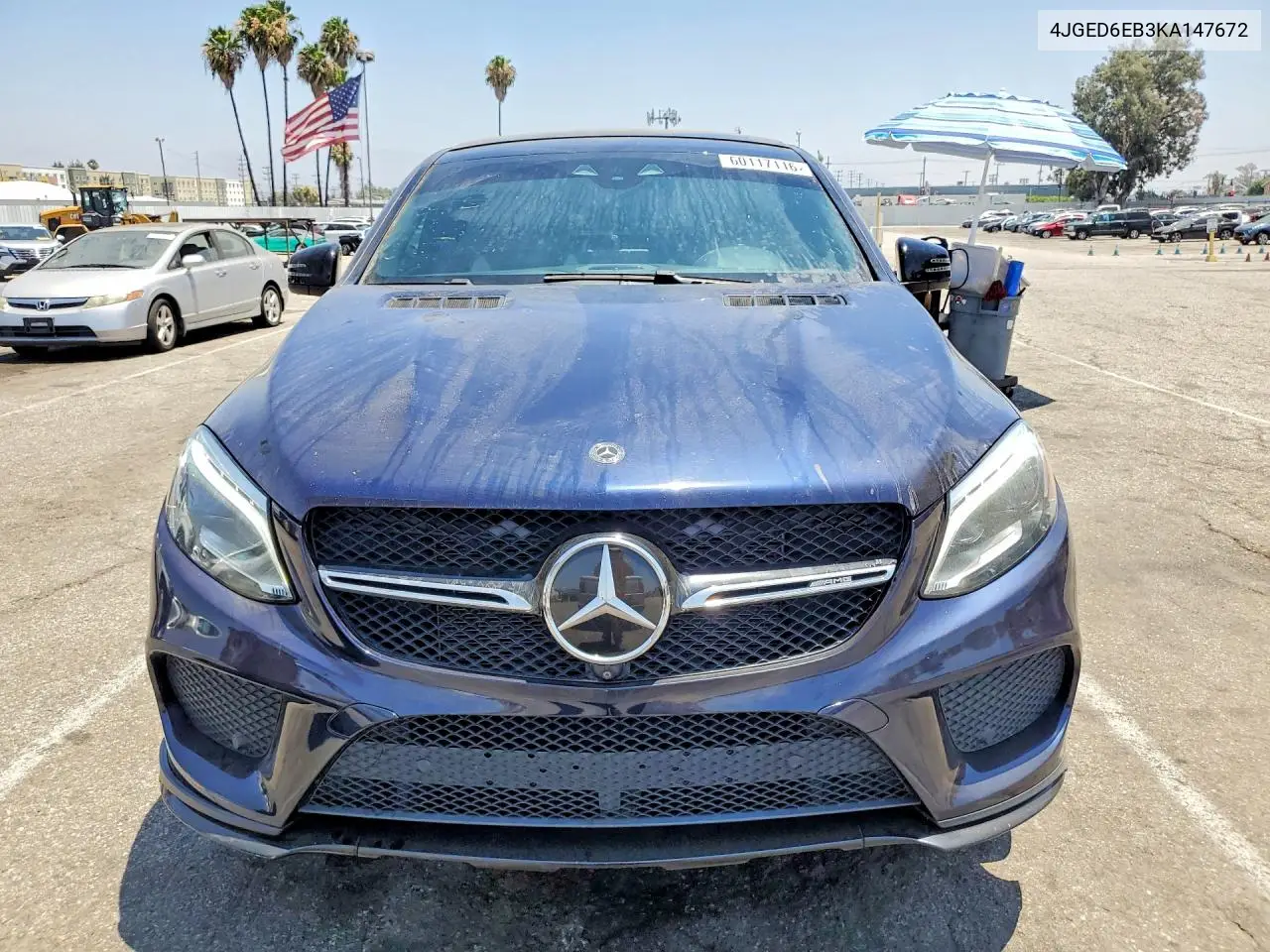 2019 Mercedes-Benz Gle Coupe 43 Amg VIN: 4JGED6EB3KA147672 Lot: 60117116
