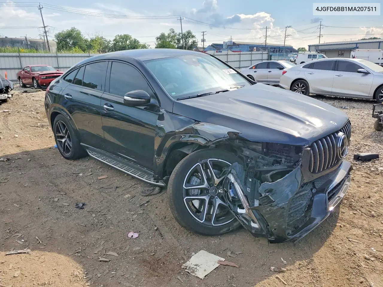 2021 Mercedes-Benz Gle Coupe Amg 53 4Matic VIN: 4JGFD6BB1MA207511 Lot: 60525936