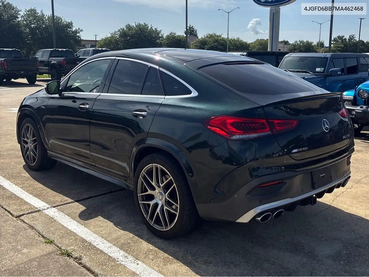 2021 Mercedes-Benz Gle Coupe Amg 53 4Matic VIN: 4JGFD6BB7MA462468 Lot: 61648856