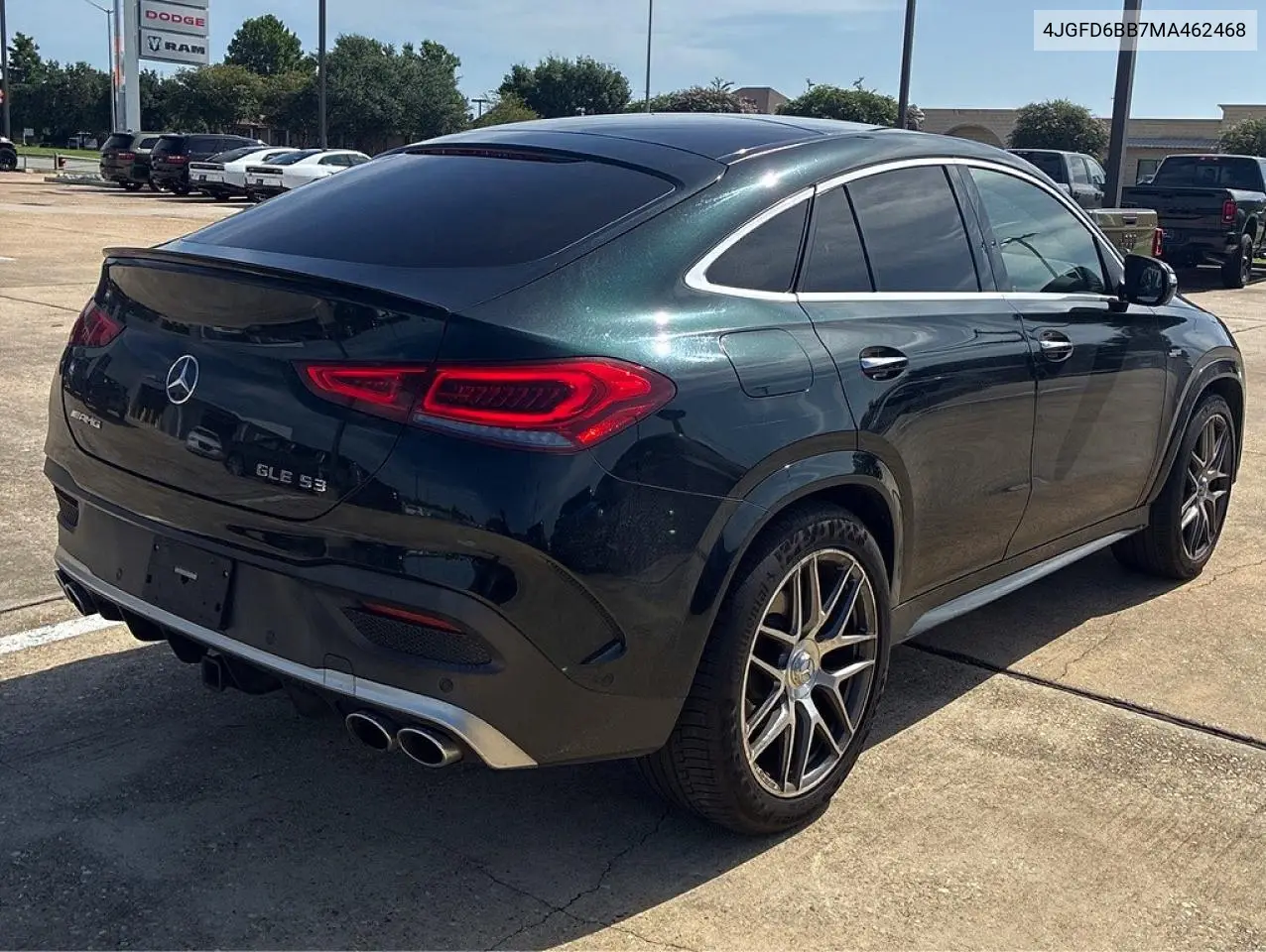 2021 Mercedes-Benz Gle Coupe Amg 53 4Matic VIN: 4JGFD6BB7MA462468 Lot: 61648856