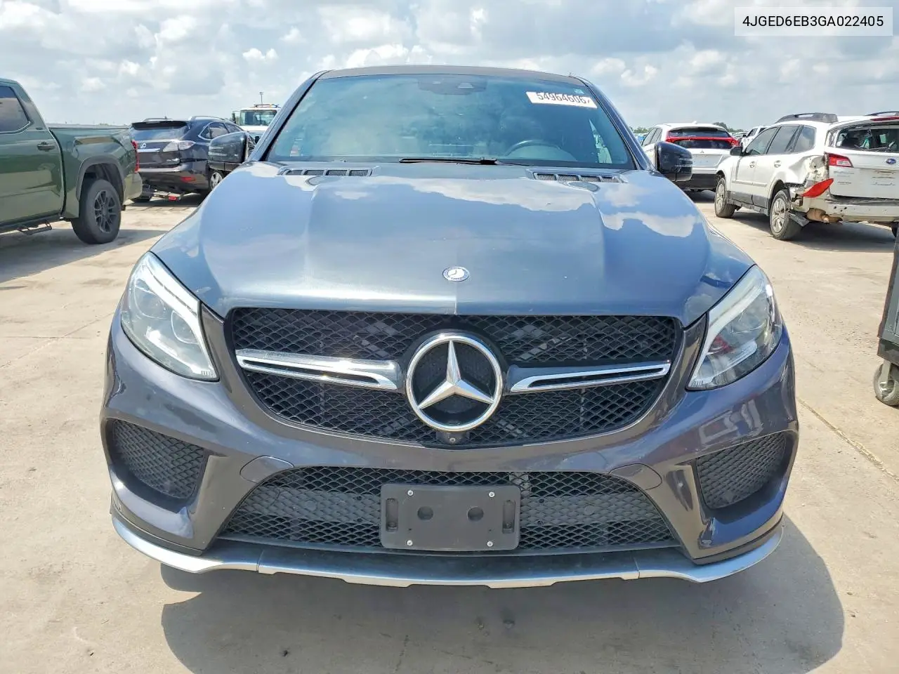 2016 Mercedes-Benz Gle Coupe 450 4Matic VIN: 4JGED6EB3GA022405 Lot: 54964606