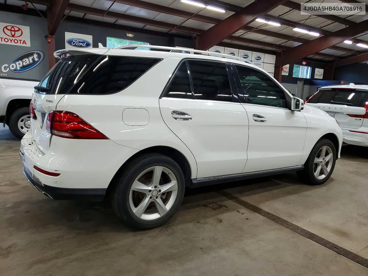2016 Mercedes-Benz Gle 350 4Matic VIN: 4JGDA5HB4GA708916 Lot: 57944526