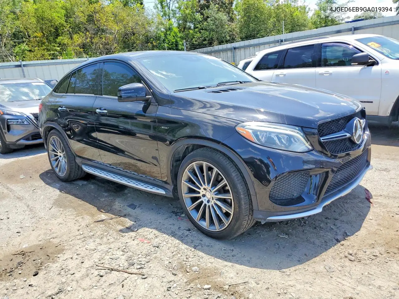 2016 Mercedes-Benz Gle Coupe 450 4Matic VIN: 4JGED6EB9GA019394 Lot: 59148876