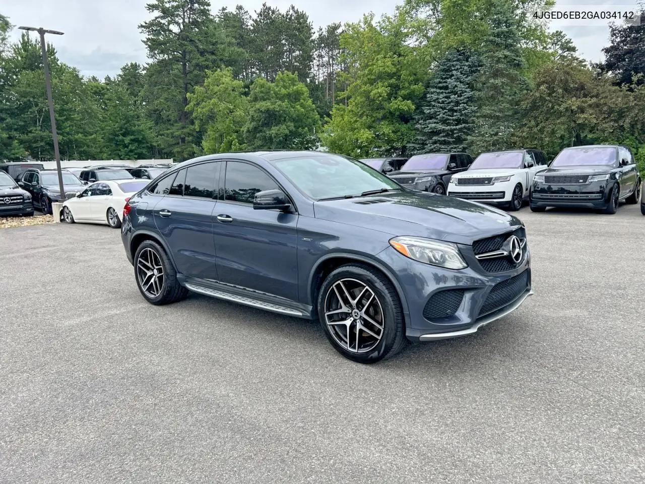 2016 Mercedes-Benz Gle Coupe 450 4Matic VIN: 4JGED6EB2GA034142 Lot: 59404536