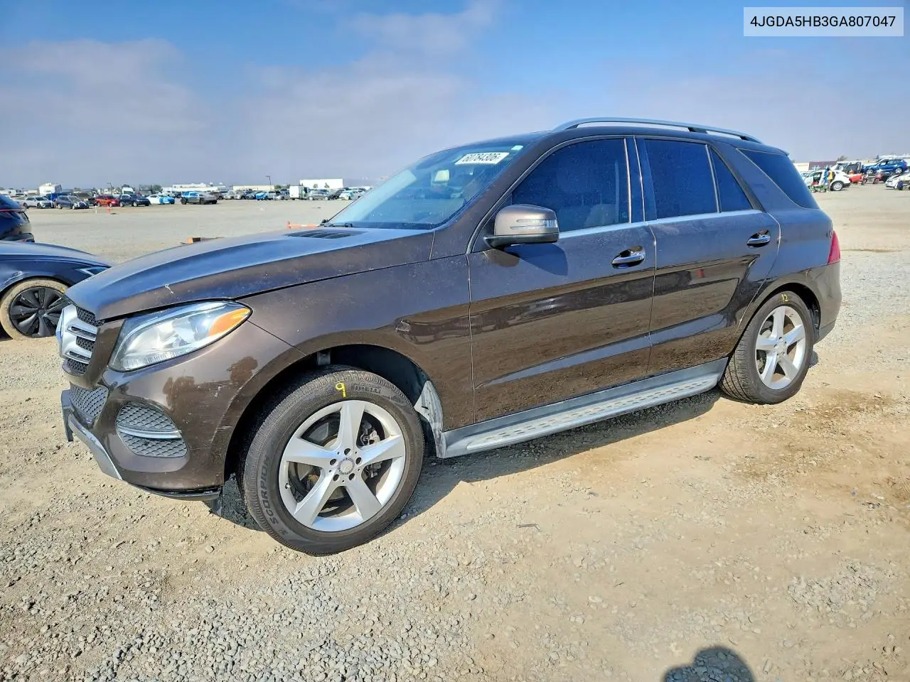 2016 Mercedes-Benz Gle 350 4Matic VIN: 4JGDA5HB3GA807047 Lot: 60784306
