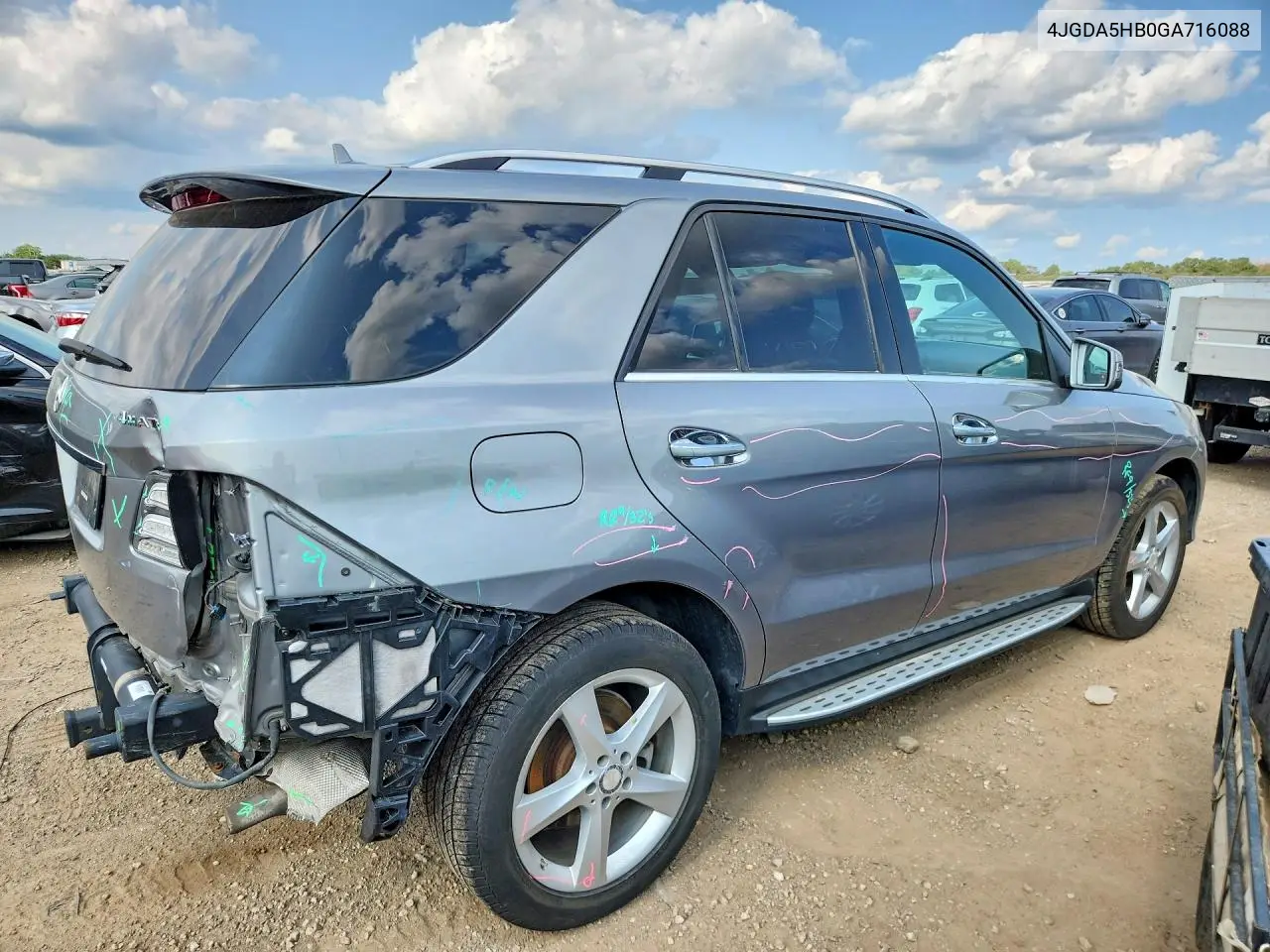 2016 Mercedes-Benz Gle 350 4Matic VIN: 4JGDA5HB0GA716088 Lot: 61972866