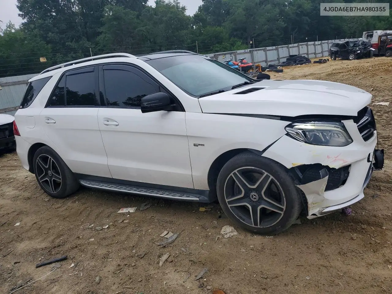 2017 Mercedes-Benz Gle 43 Amg VIN: 4JGDA6EB7HA980355 Lot: 59693926
