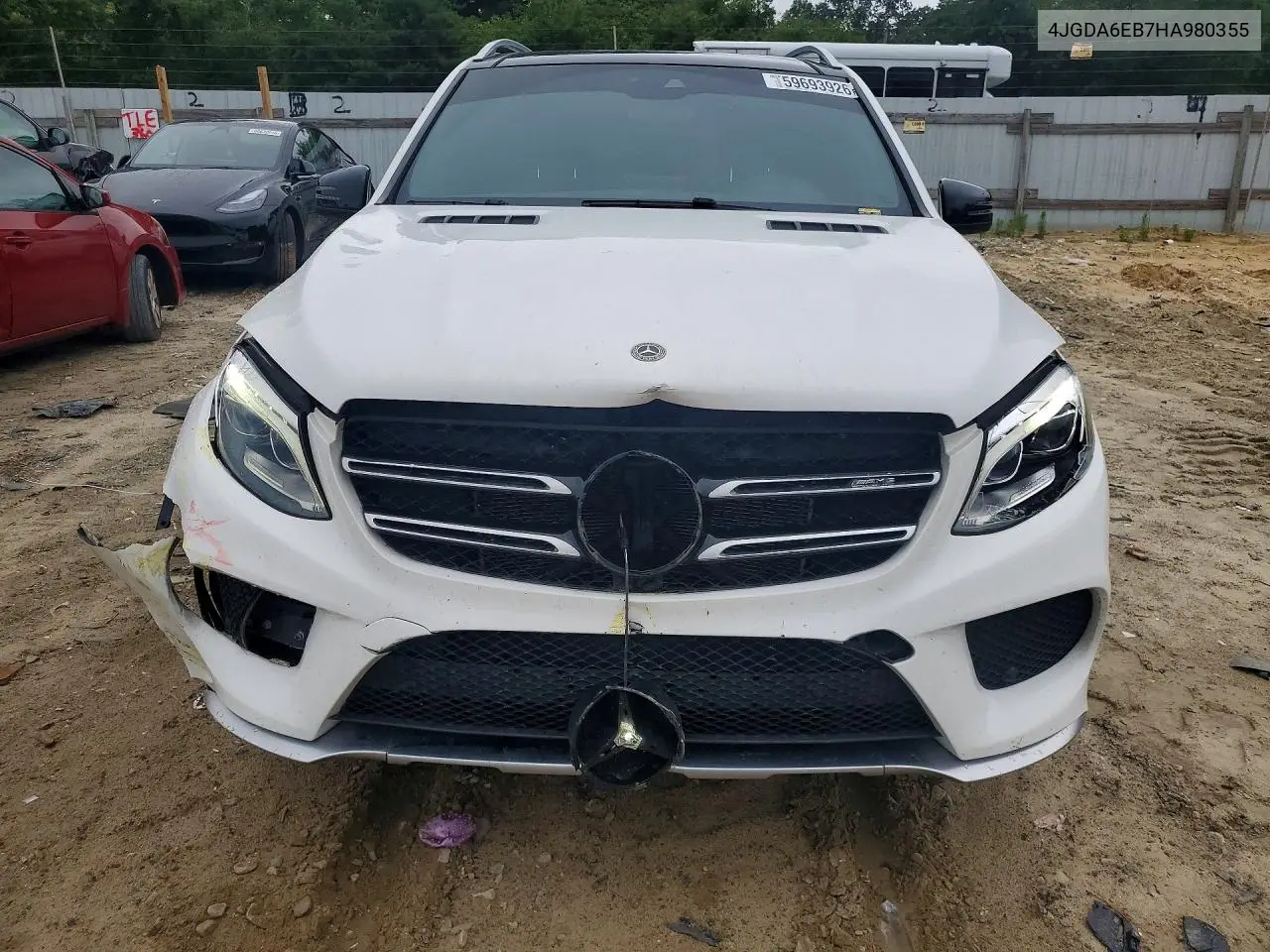2017 Mercedes-Benz Gle 43 Amg VIN: 4JGDA6EB7HA980355 Lot: 59693926