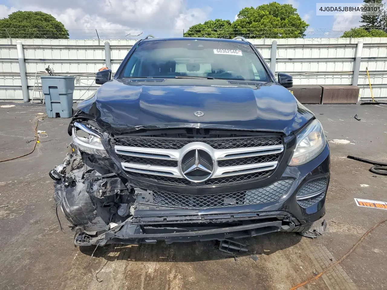2017 Mercedes-Benz Gle 350 VIN: 4JGDA5JB8HA993101 Lot: 60362546