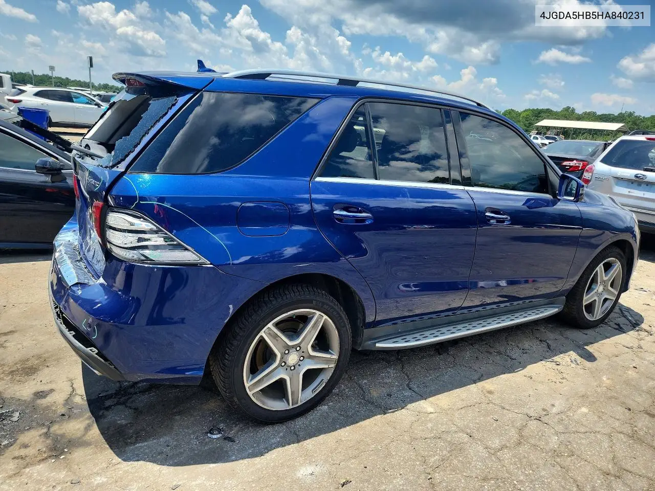 2017 Mercedes-Benz Gle 350 4Matic VIN: 4JGDA5HB5HA840231 Lot: 60376886