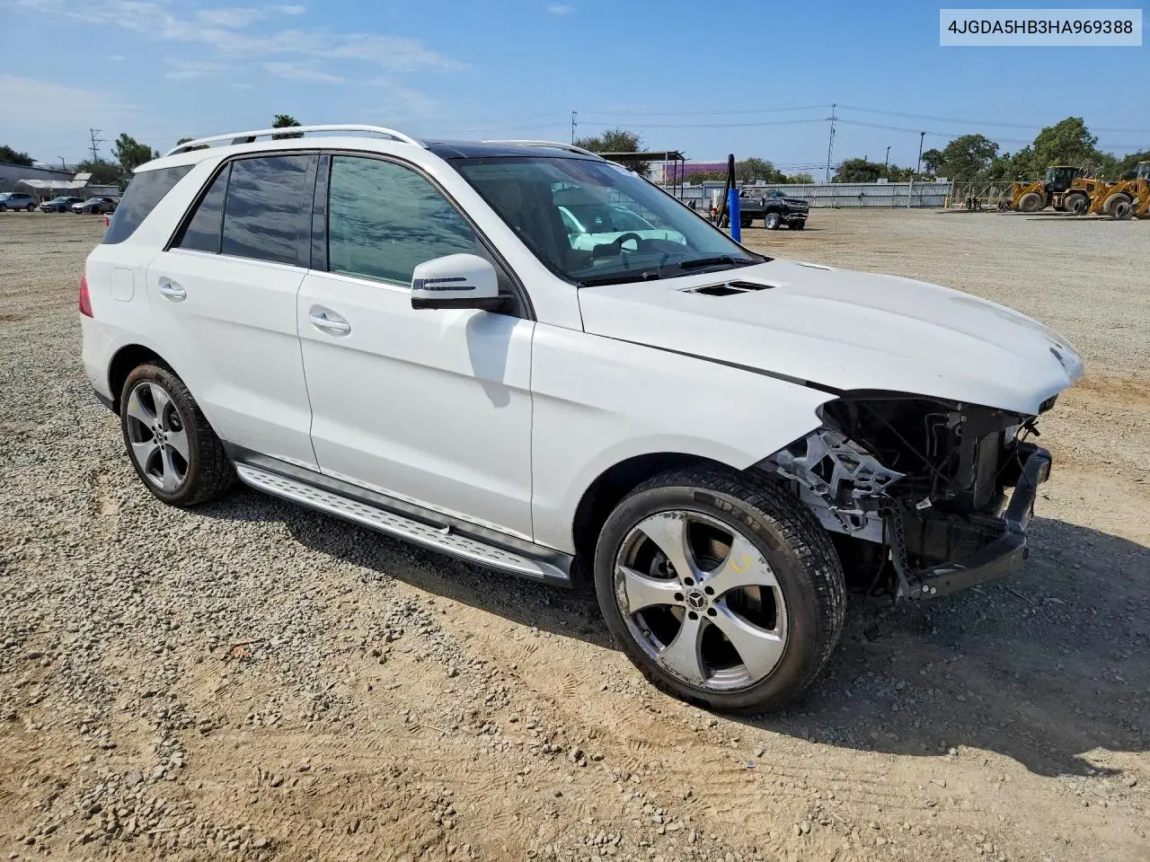 2017 Mercedes-Benz Gle 350 4Matic VIN: 4JGDA5HB3HA969388 Lot: 61057496