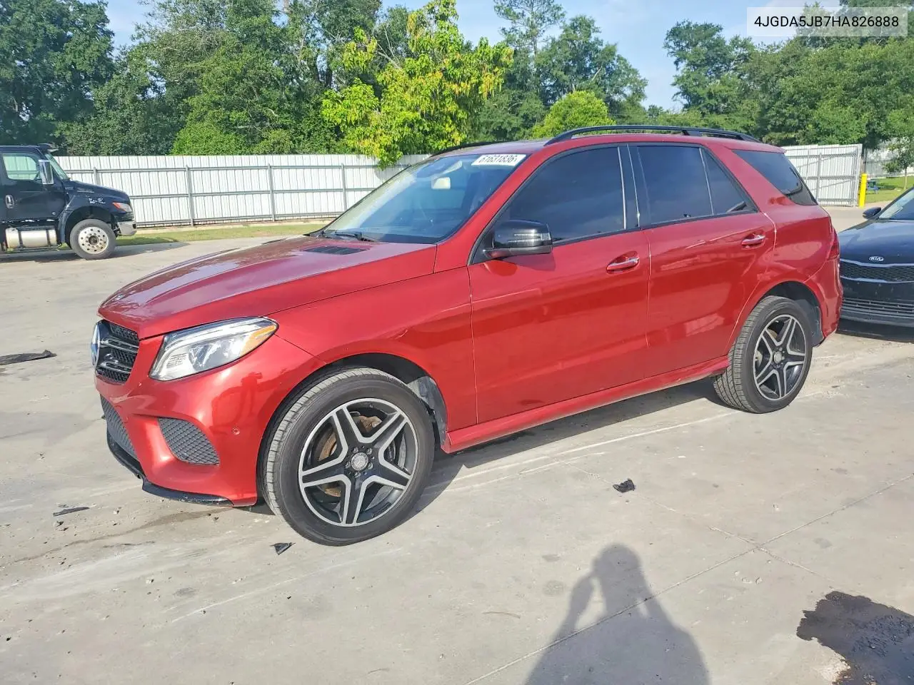 2017 Mercedes-Benz Gle 350 VIN: 4JGDA5JB7HA826888 Lot: 61631836