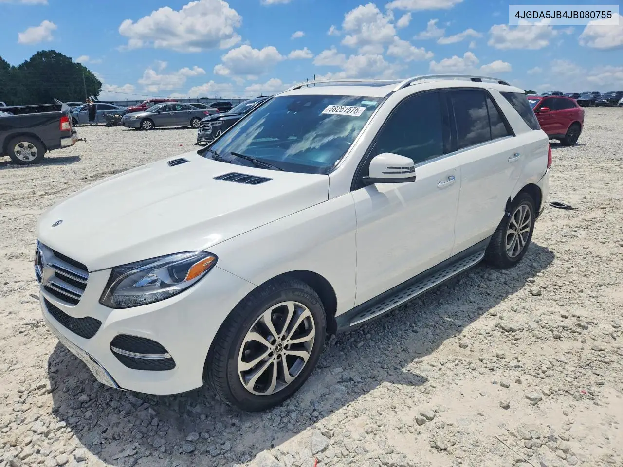 2018 Mercedes-Benz Gle 350 VIN: 4JGDA5JB4JB080755 Lot: 58261576