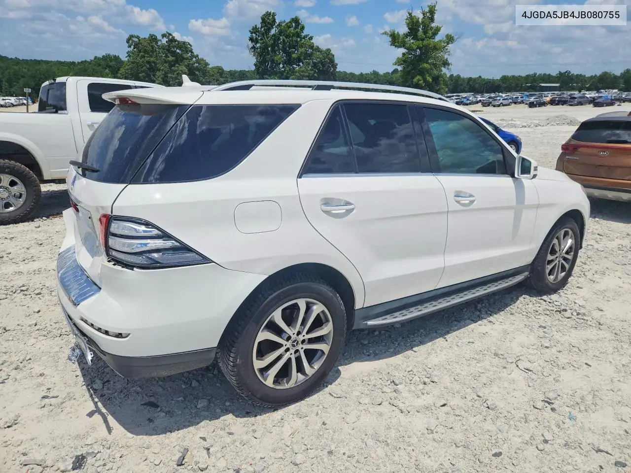 2018 Mercedes-Benz Gle 350 VIN: 4JGDA5JB4JB080755 Lot: 58261576