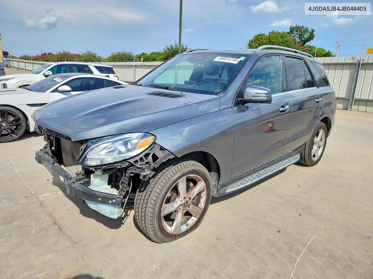 2018 Mercedes-Benz Gle 350 VIN: 4JGDA5JB4JB048405 Lot: 59851216