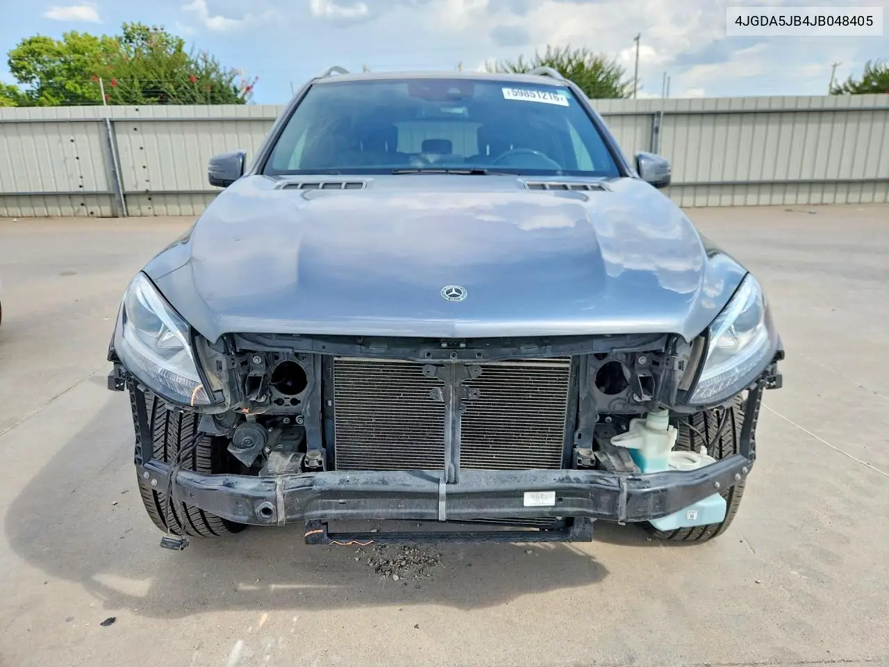 2018 Mercedes-Benz Gle 350 VIN: 4JGDA5JB4JB048405 Lot: 59851216