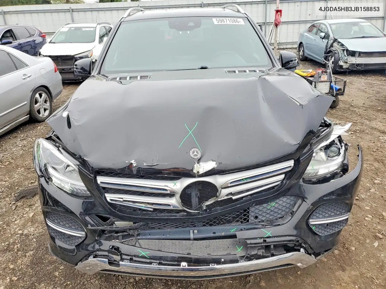 2018 Mercedes-Benz Gle 350 4Matic VIN: 4JGDA5HB3JB158853 Lot: 59871086