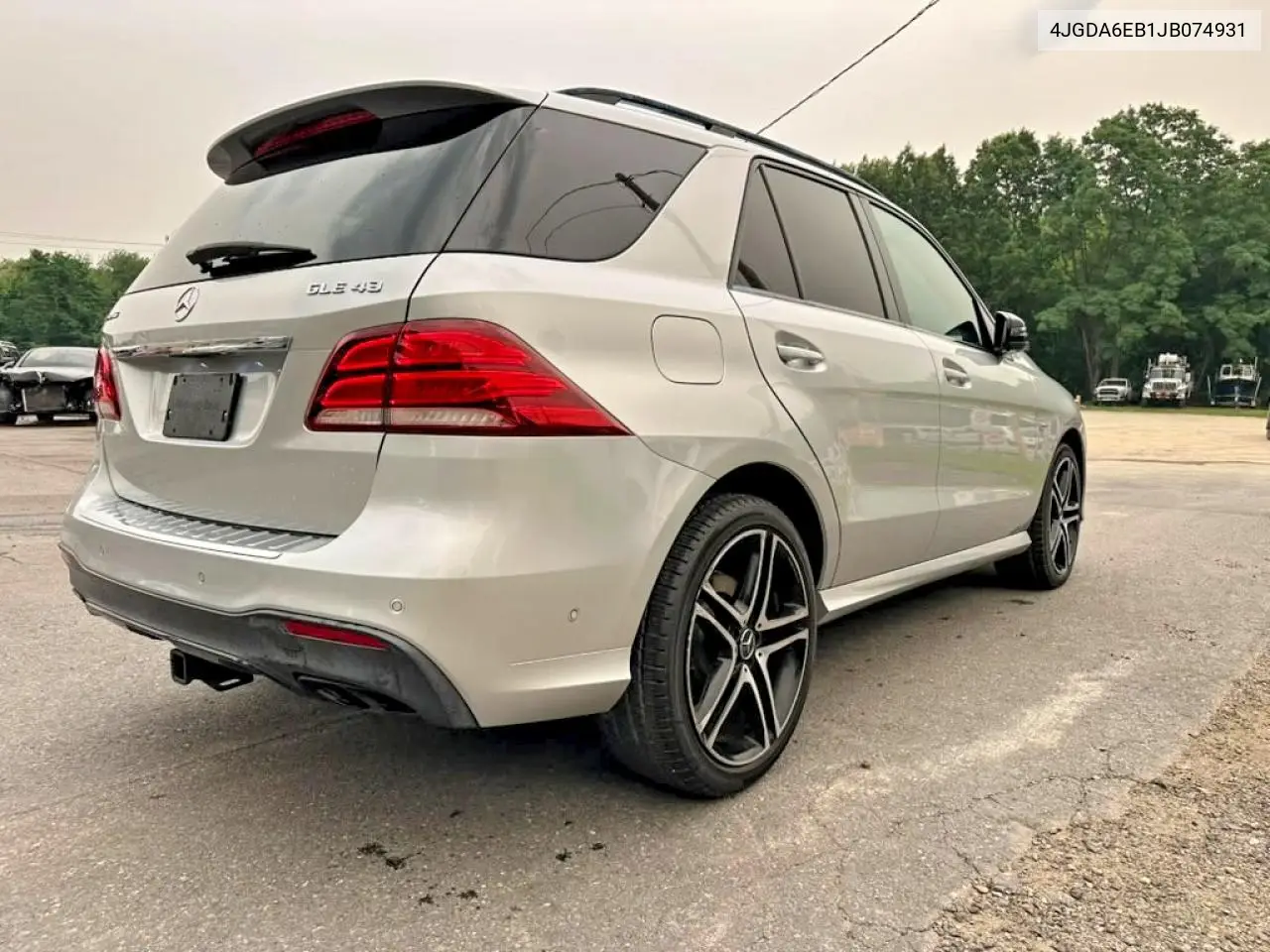 2018 Mercedes-Benz Gle 43 Amg VIN: 4JGDA6EB1JB074931 Lot: 60423396