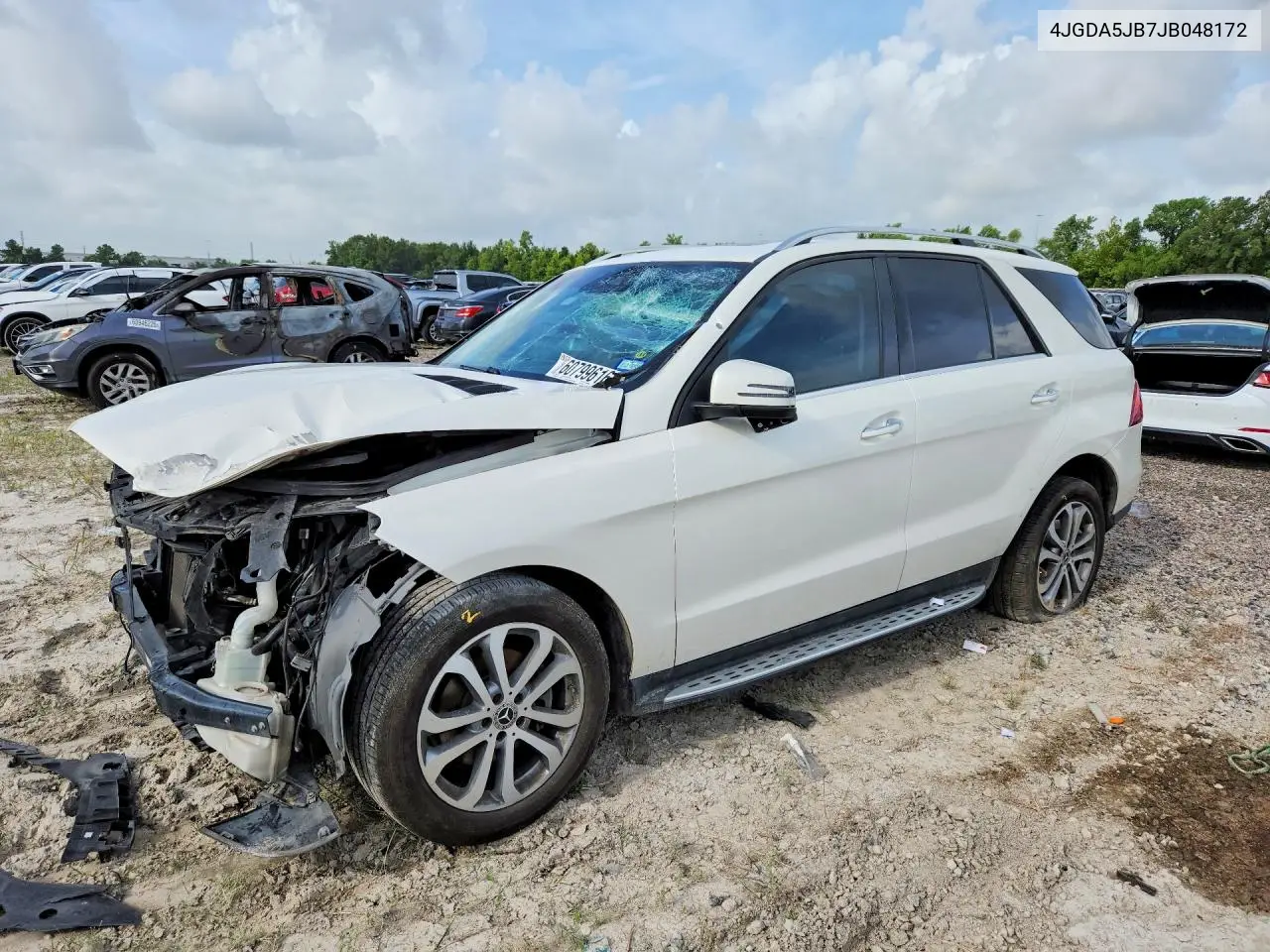 2018 Mercedes-Benz Gle 350 VIN: 4JGDA5JB7JB048172 Lot: 60799616