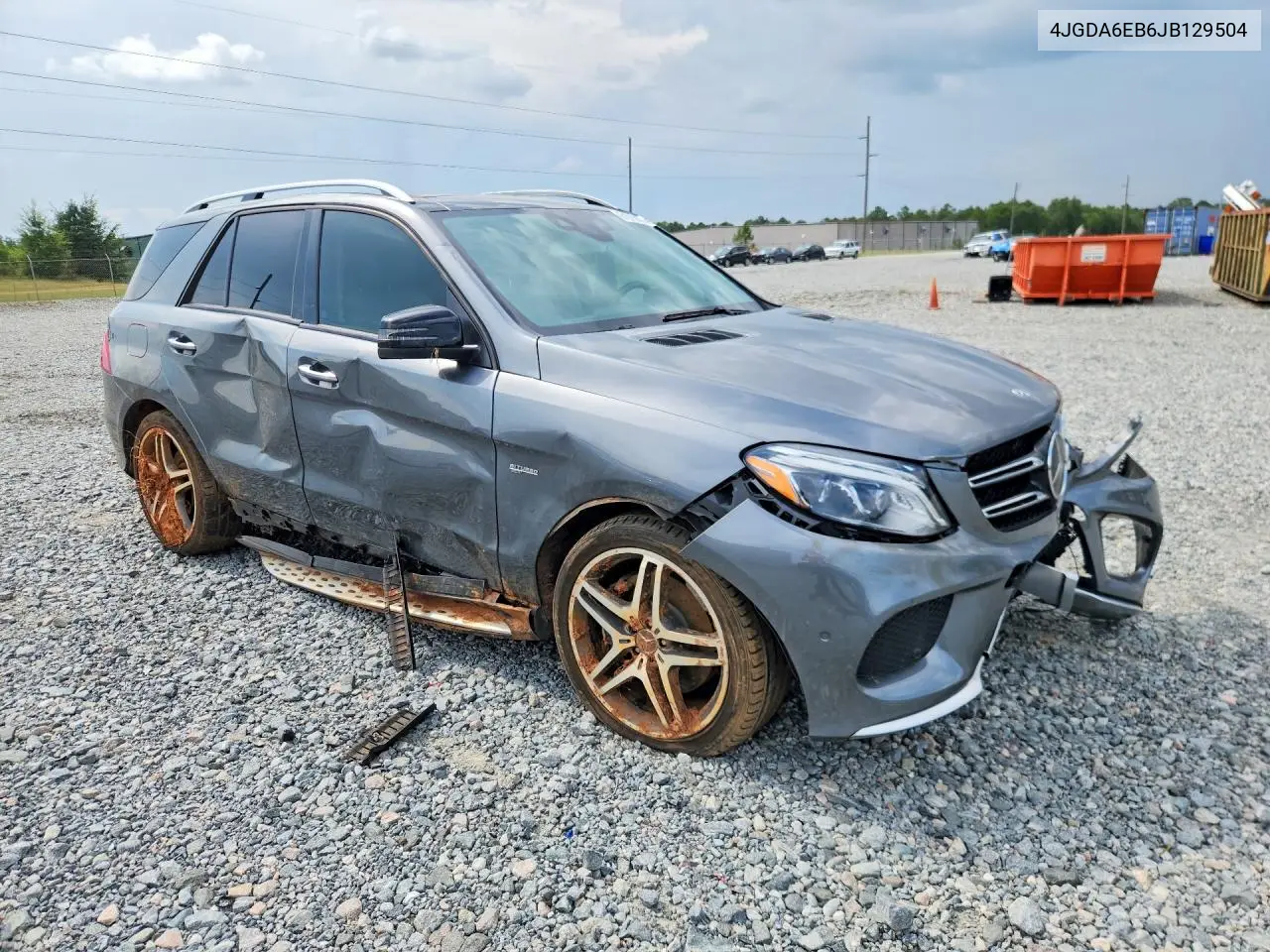 2018 Mercedes-Benz Gle 43 Amg VIN: 4JGDA6EB6JB129504 Lot: 61015936