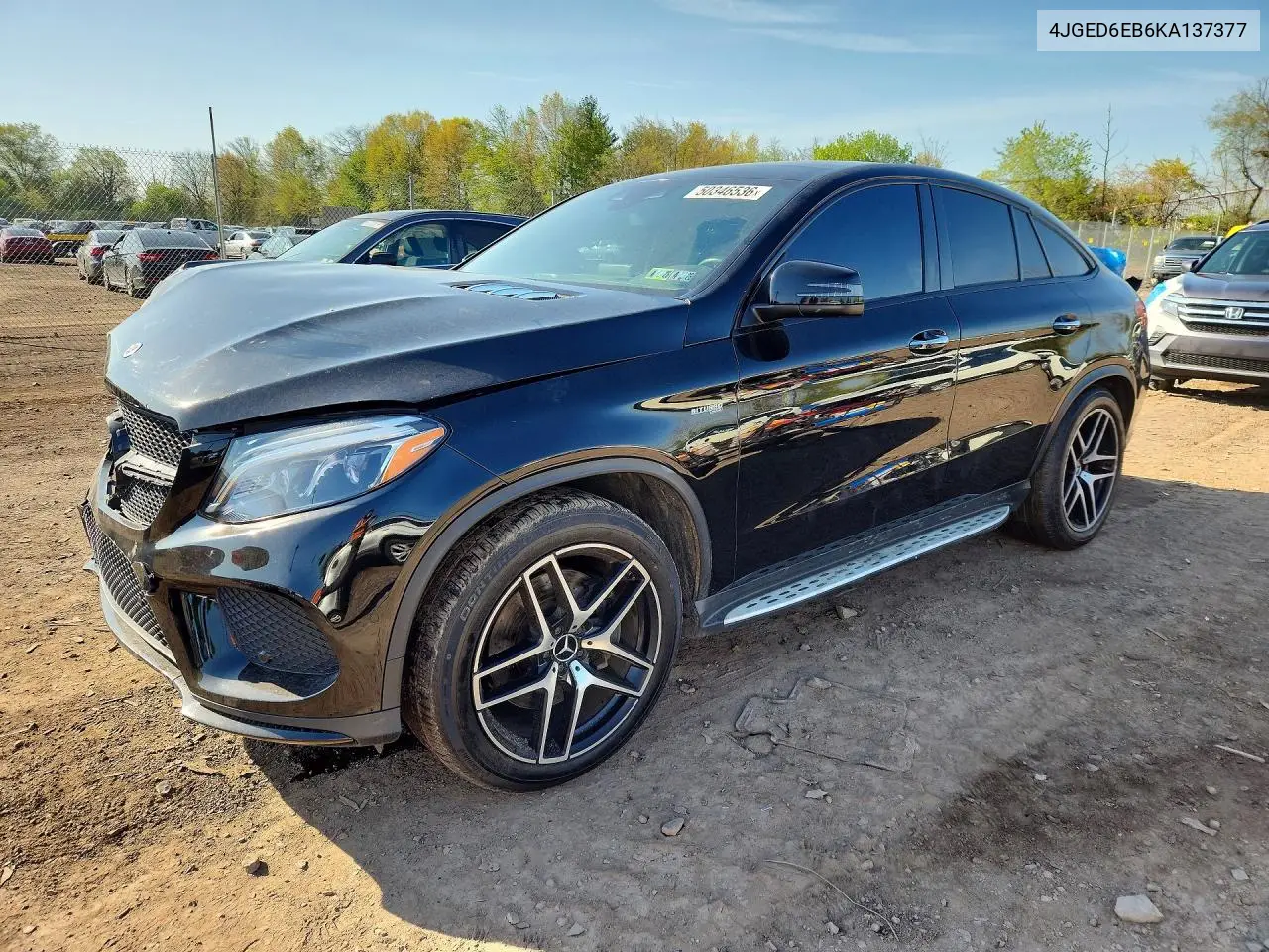 2019 Mercedes-Benz Gle Coupe 43 Amg VIN: 4JGED6EB6KA137377 Lot: 50346536