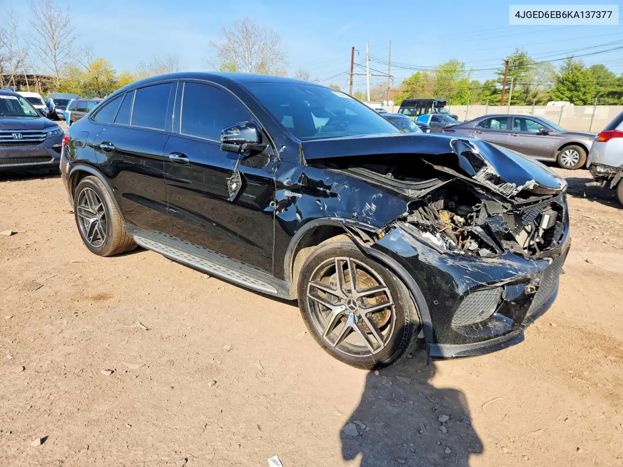 2019 Mercedes-Benz Gle Coupe 43 Amg VIN: 4JGED6EB6KA137377 Lot: 50346536