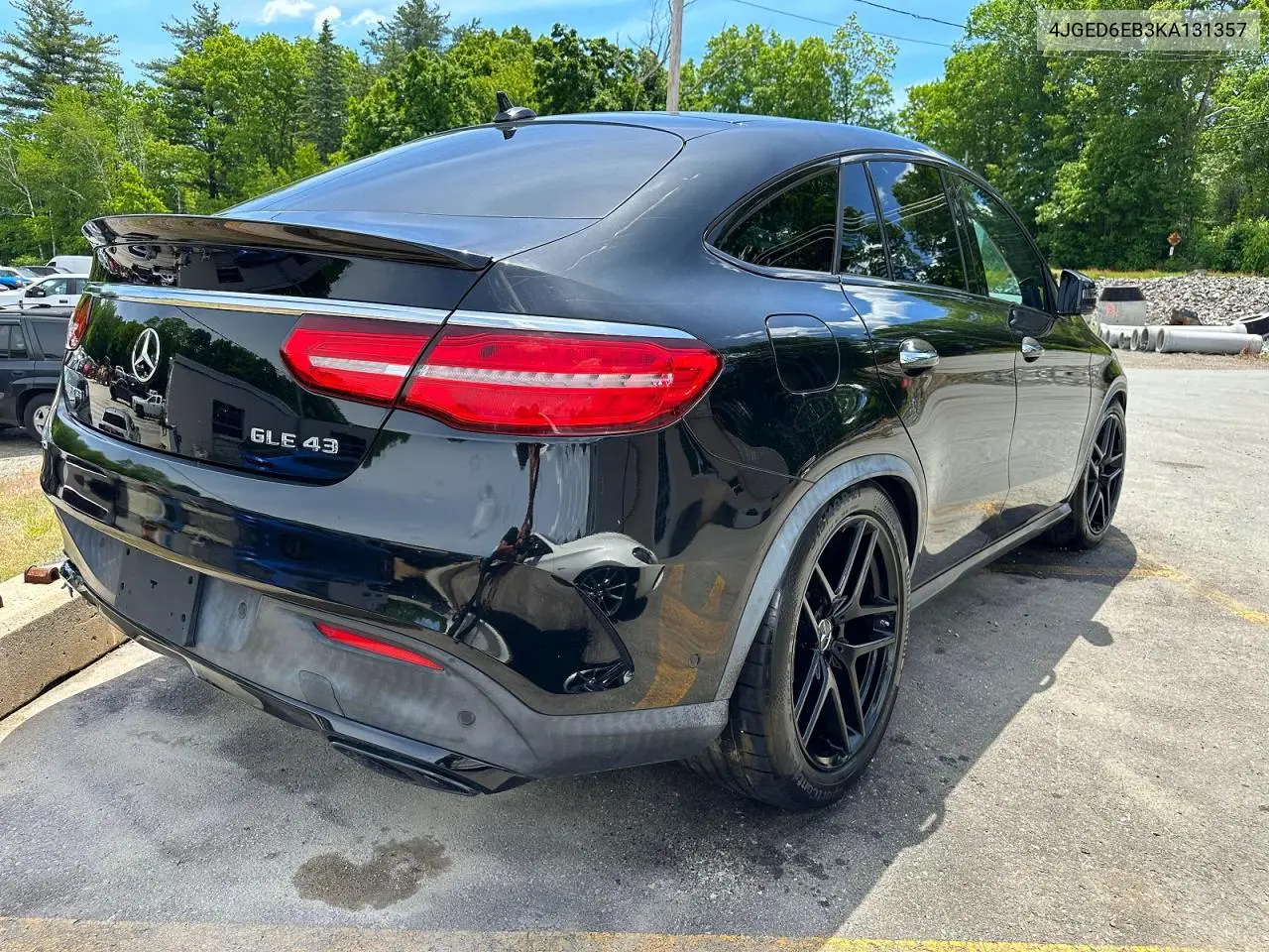 2019 Mercedes-Benz Gle Coupe 43 Amg VIN: 4JGED6EB3KA131357 Lot: 52033566