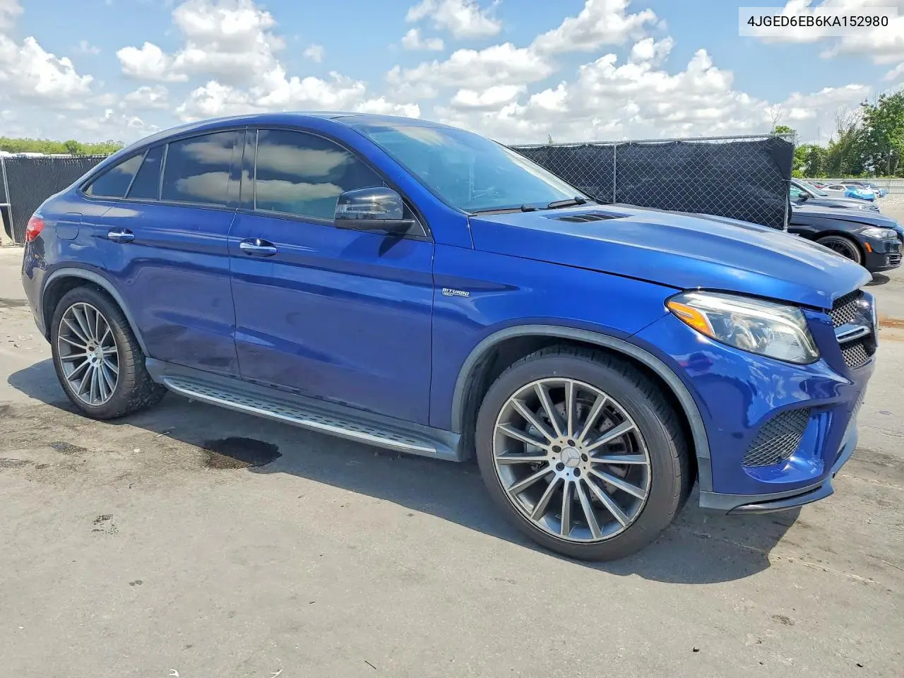 2019 Mercedes-Benz Gle Coupe 43 Amg VIN: 4JGED6EB6KA152980 Lot: 58088086
