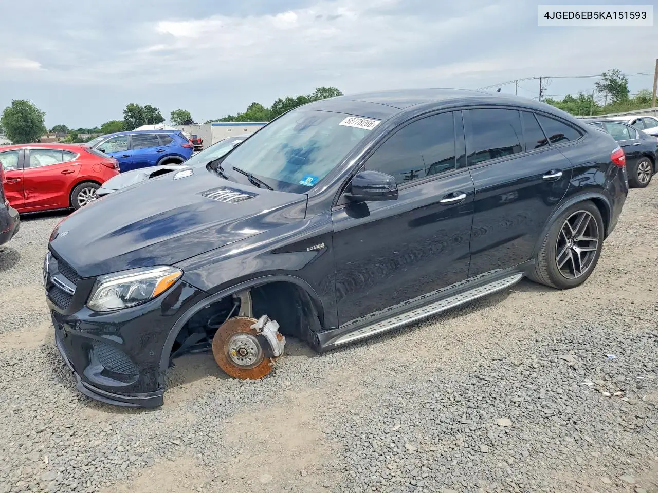 2019 Mercedes-Benz Gle Coupe 43 Amg VIN: 4JGED6EB5KA151593 Lot: 58778266