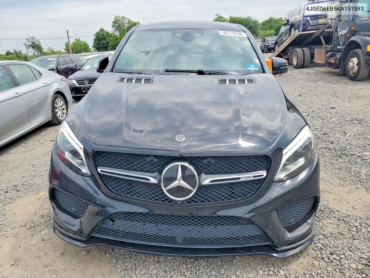 2019 Mercedes-Benz Gle Coupe 43 Amg VIN: 4JGED6EB5KA151593 Lot: 58778266