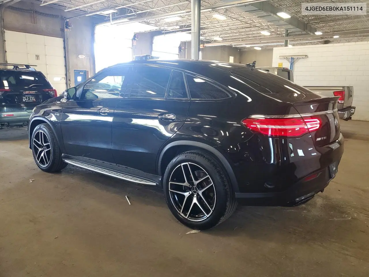 2019 Mercedes-Benz Gle Coupe 43 Amg VIN: 4JGED6EB0KA151114 Lot: 59323626