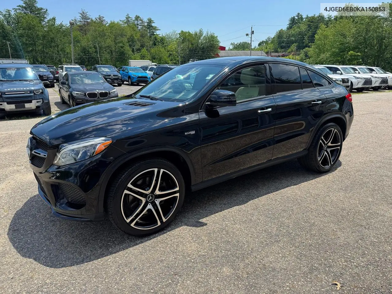 2019 Mercedes-Benz Gle Coupe 43 Amg VIN: 4JGED6EB0KA150853 Lot: 59633026