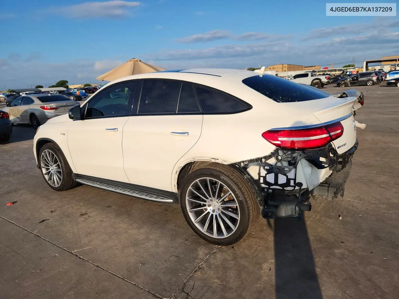 2019 Mercedes-Benz Gle Coupe 43 Amg VIN: 4JGED6EB7KA137209 Lot: 60545776