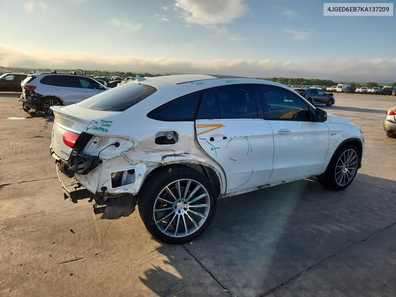 2019 Mercedes-Benz Gle Coupe 43 Amg VIN: 4JGED6EB7KA137209 Lot: 60545776